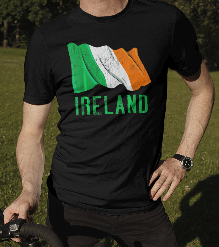 Vintage Ireland Flag Irish Retro St. Pat Ireland T-Shirt