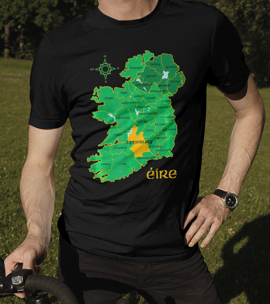Tipperary Ireland Irish County Map Éire T-Shirt