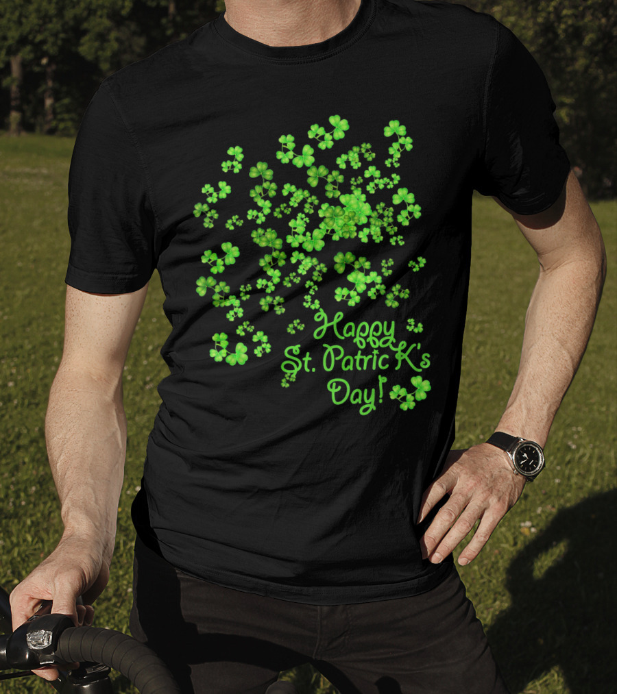 Happy St. Patrick's Day Lucky Shamrocks T-Shirt