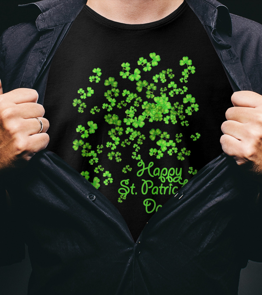 Happy St. Patrick's Day Lucky Shamrocks T-Shirt