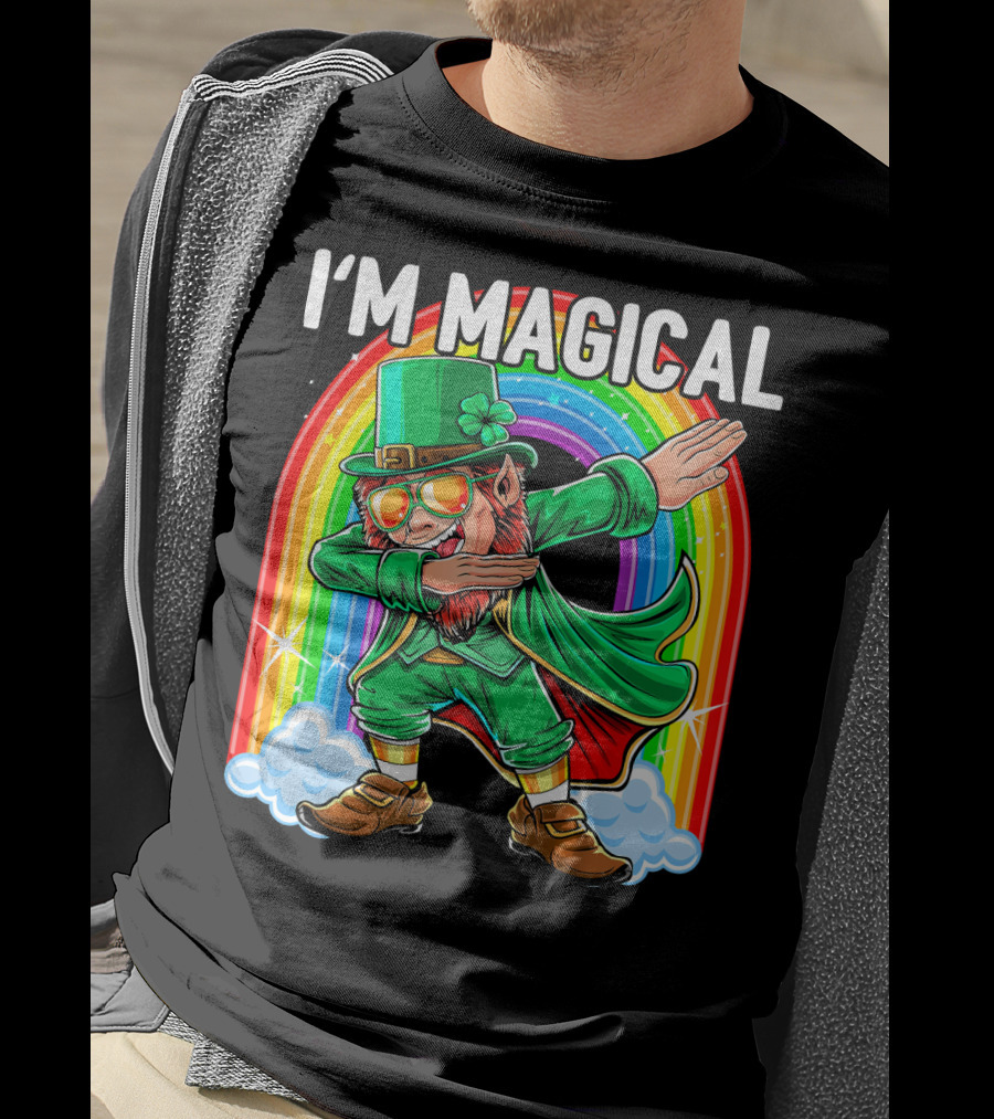 I'm Magical Dabbing Leprechaun Rainbow St. Patrick's Day T-Shirt