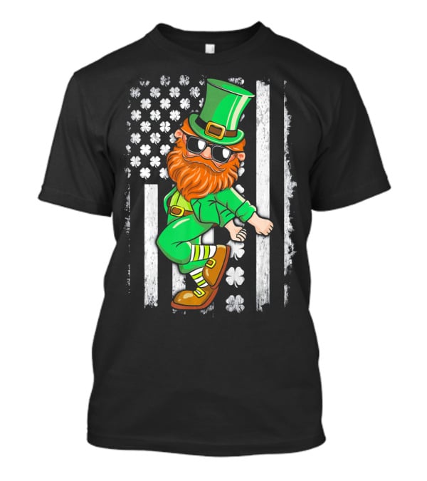 Leprechaun Shoot Dancing Clover T-Shirt