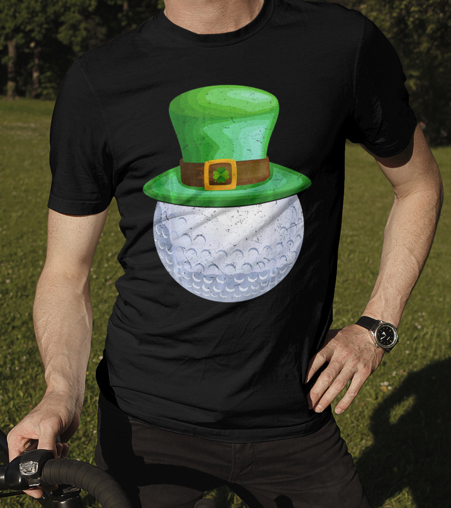 Leprechaun Hat On Golf Ball T-Shirt
