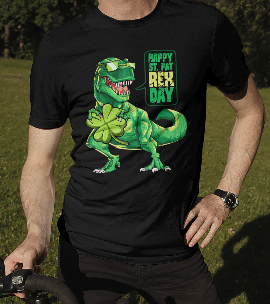 Happy St. Pat Rex Day Irish Dinosaur St Patricks T-Shirt