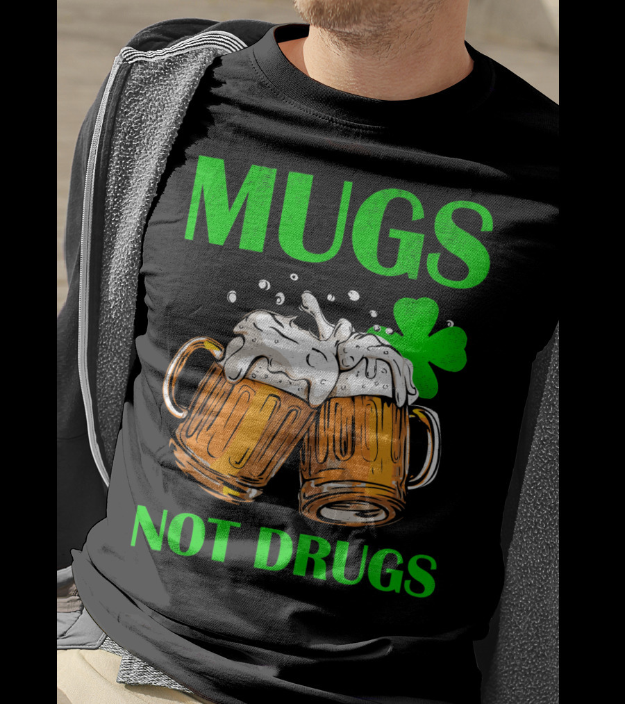 Mugs Not Drugs Saint Pat Vintage T-Shirt