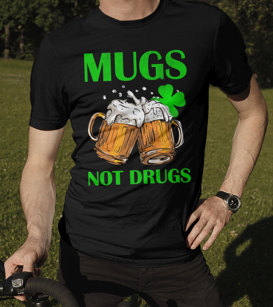 Mugs Not Drugs Saint Pat Vintage T-Shirt