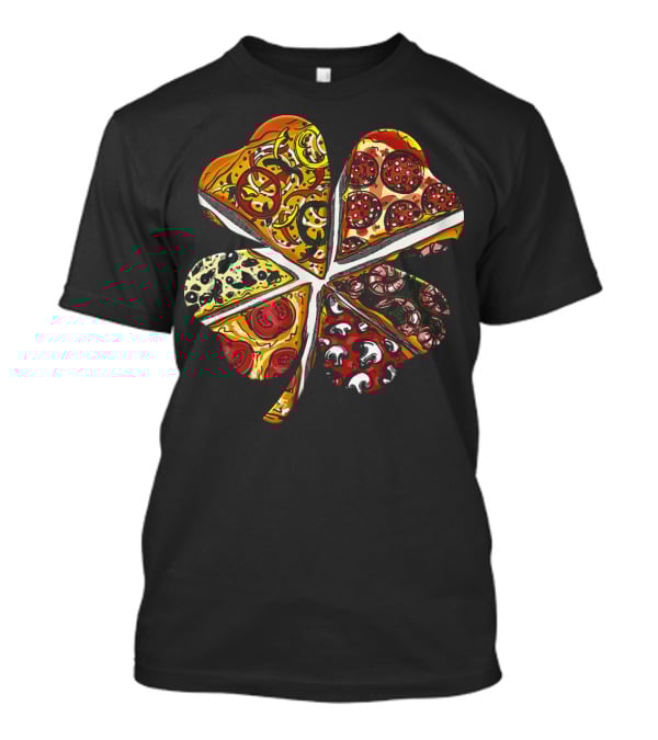 Irish I Had Pizza St. Patricks Shamrock Slice Combination T-Shirt