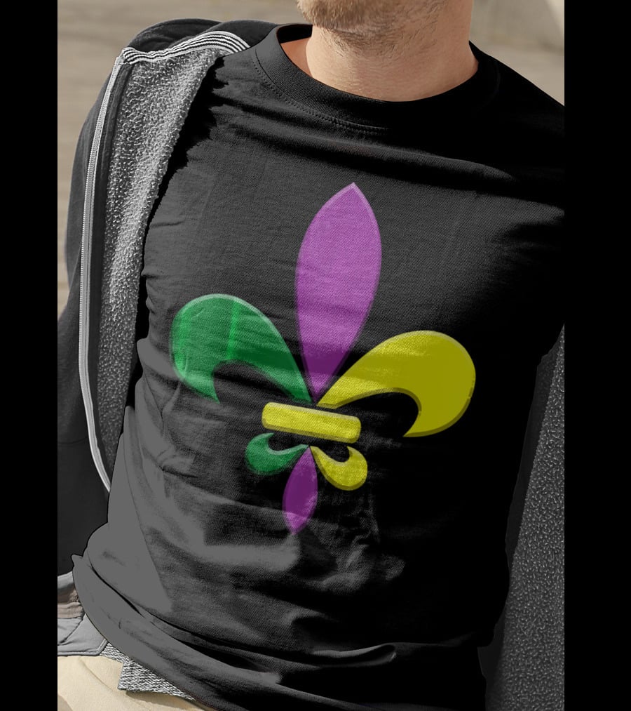 Fleur-de-Lis Mardi Gras New Orleans Party Classic Colors T-Shirt