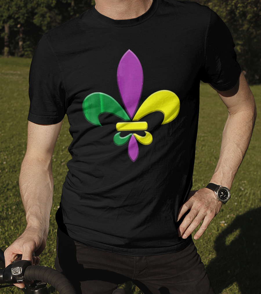 Fleur-de-Lis Mardi Gras New Orleans Party Classic Colors T-Shirt