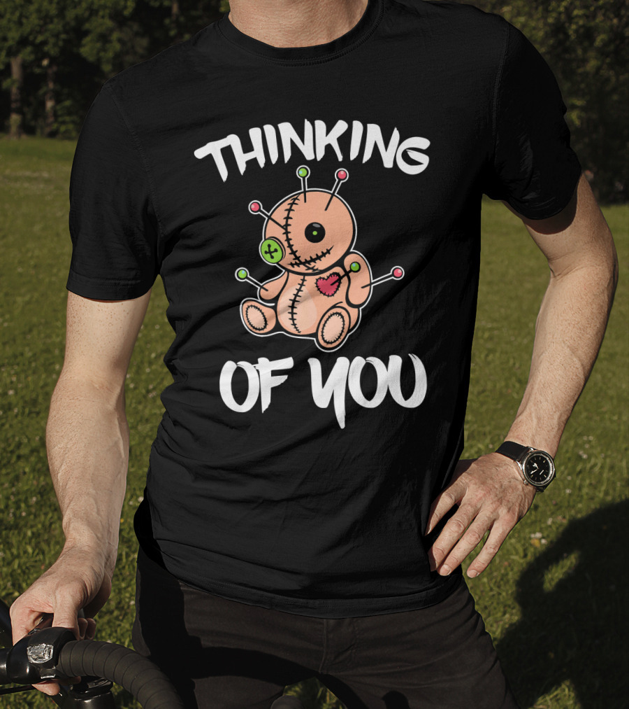 Thinking Of You Voodoo Doll Funny Witch Mardi Gras T-Shirt