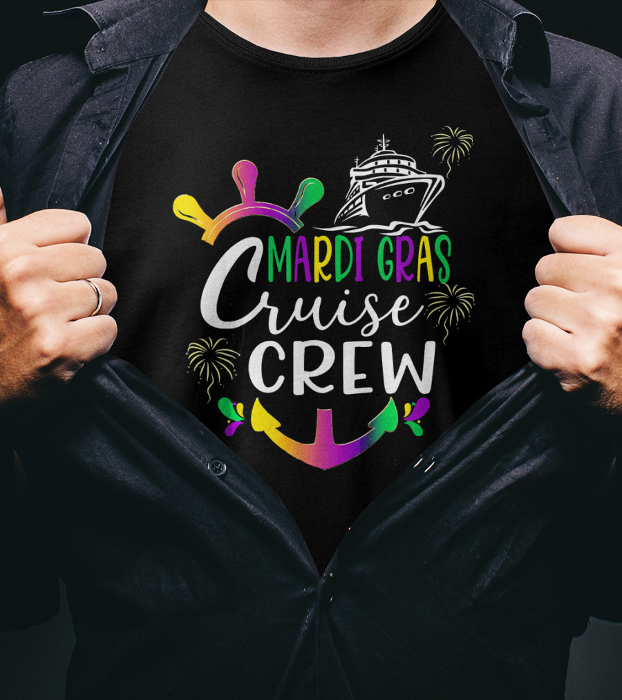 Mardi Gras Cruise Crew Outfit Matching Carnival T-Shirt