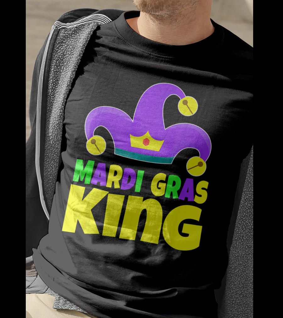 Mardi Gras King Crown Jester Hat T-Shirt