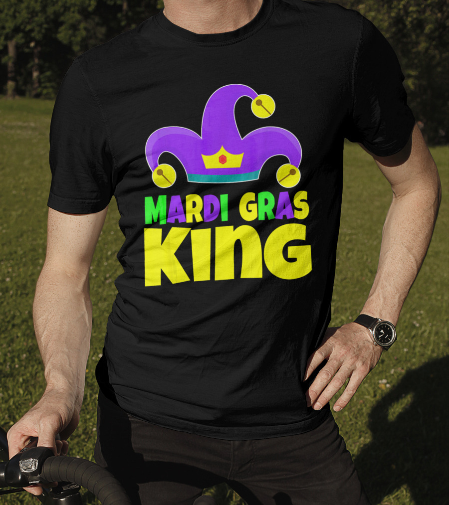 Mardi Gras King Crown Jester Hat T-Shirt