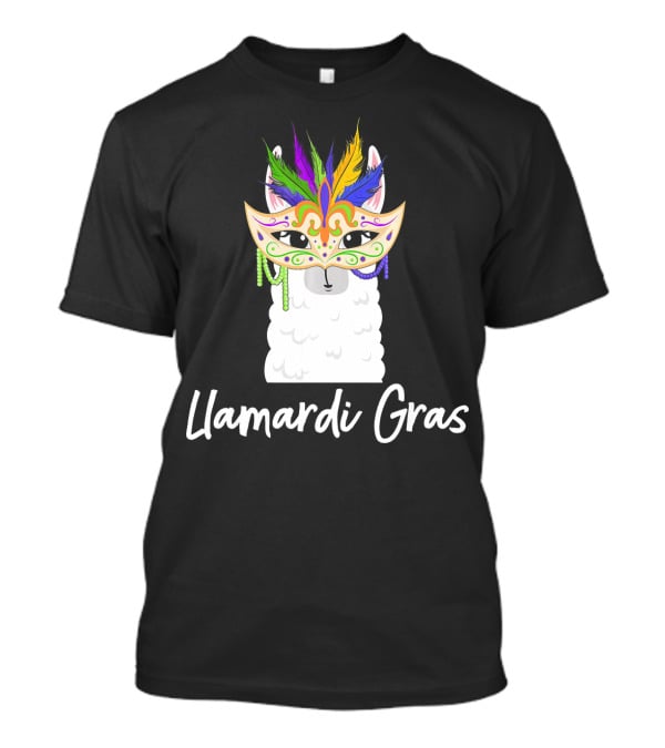 Llamardi Gras Celebrate Mardi Gras Carnival Para T-Shirt