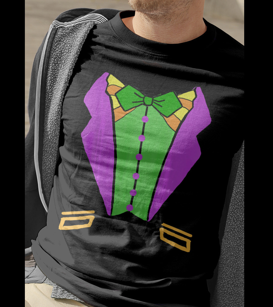 Mardi Gras Tuxedo Funny Party T-Shirt