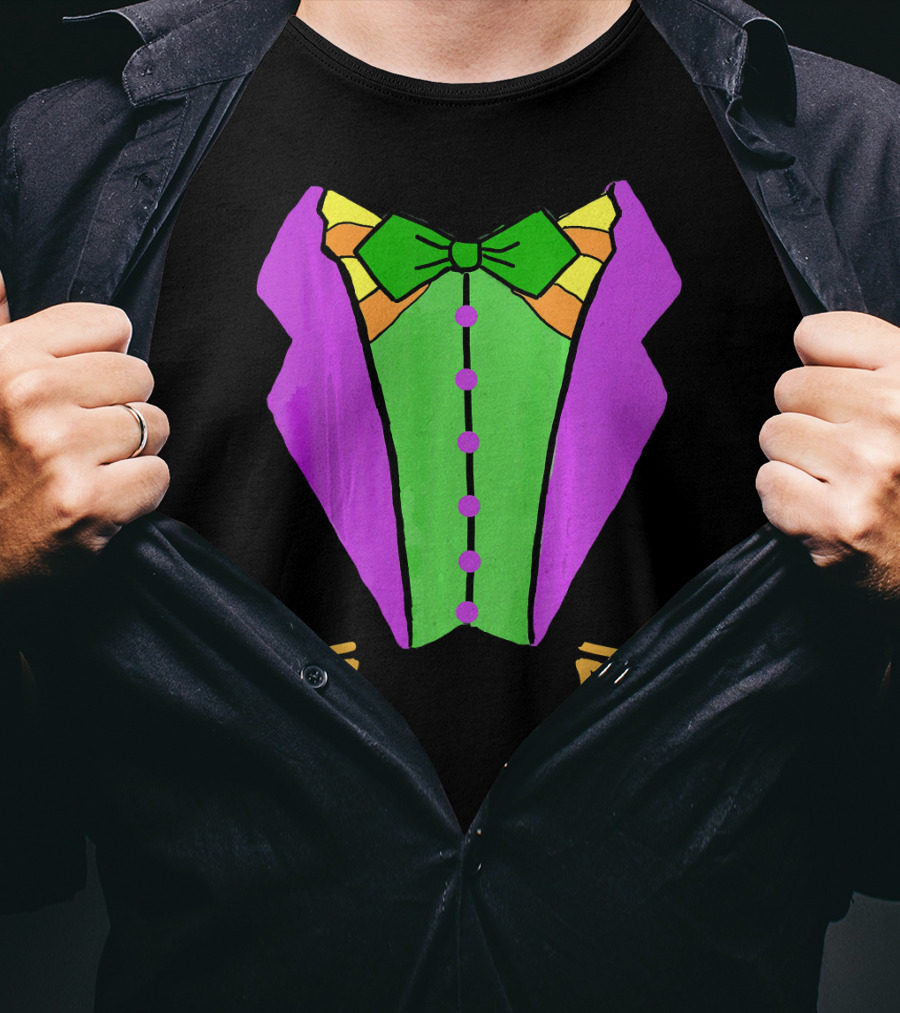 Mardi Gras Tuxedo Funny Party T-Shirt
