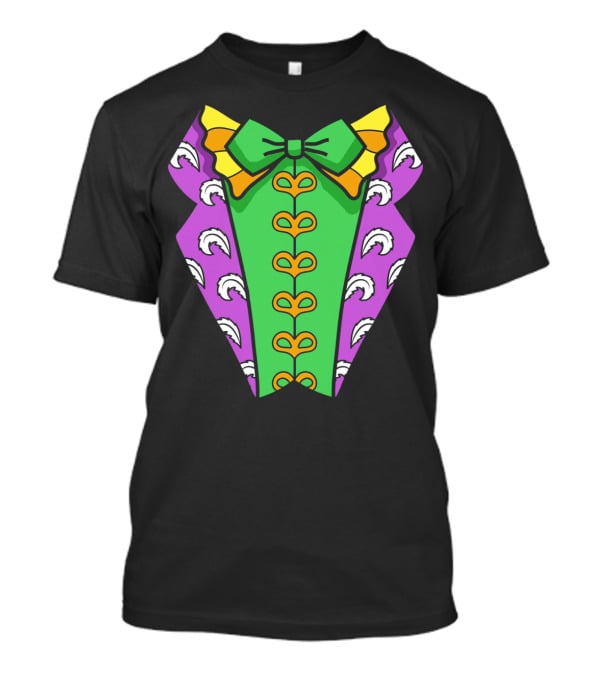 Mardi Gras Tuxedo Funny Party Celebration Costume T-Shirt