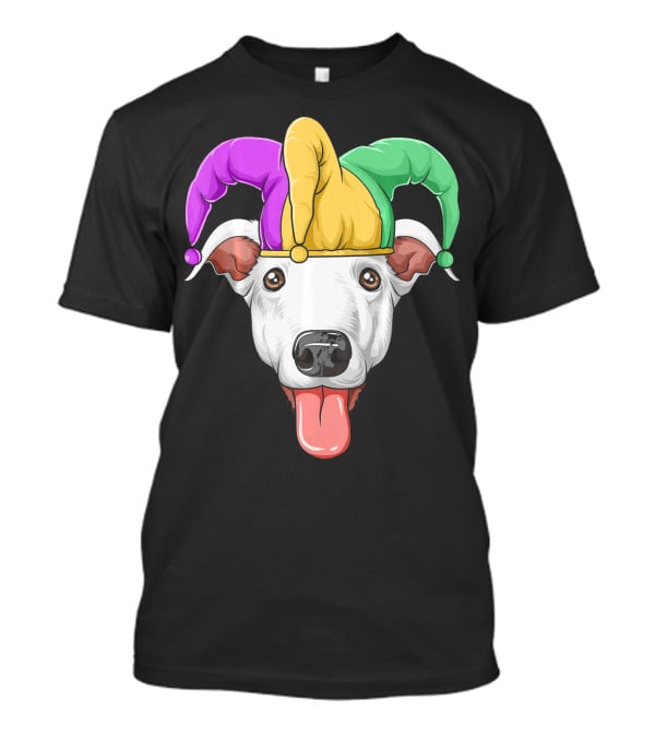 Mardi Gras Greyhound Carnival Jester Hat T-Shirt