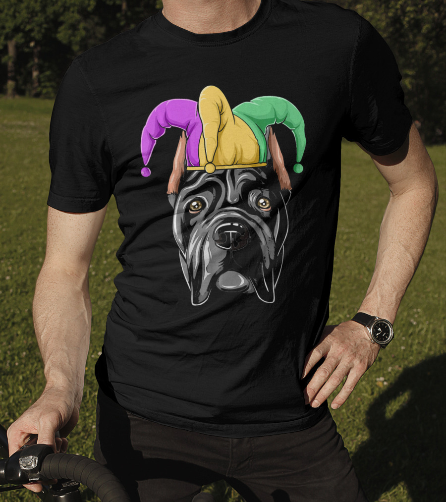 Cane Corso Mardi Gras Jester Carnival Hat T-Shirt