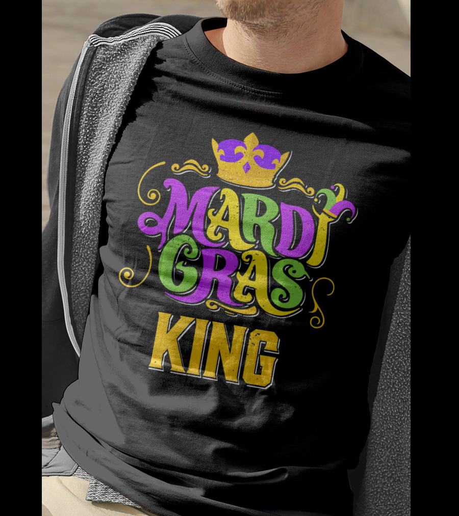 Mardi Gras King Crown Carnival Party T-Shirt