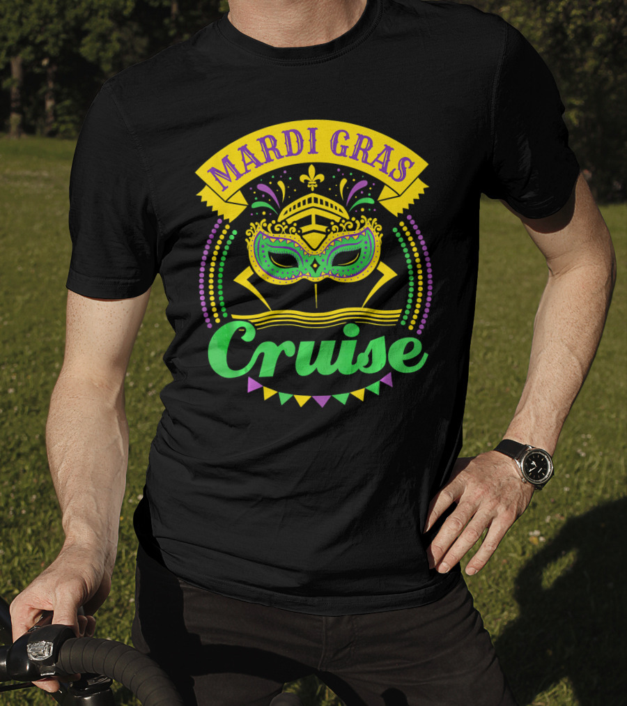 Mardi Gras Cruise Mask T-Shirt