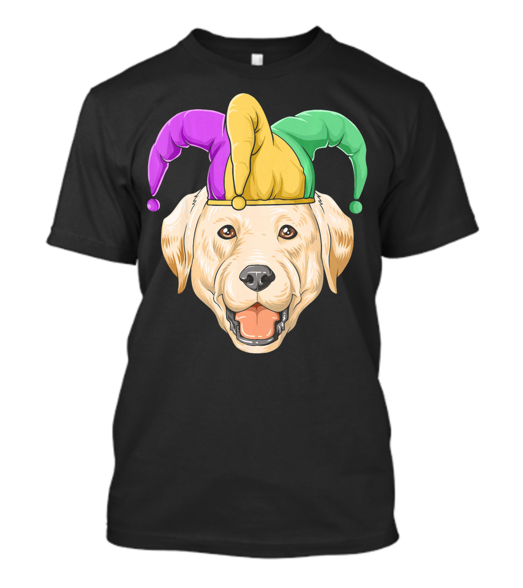Mardi Gras Labrador In Jester Hat Carnival T-Shirt