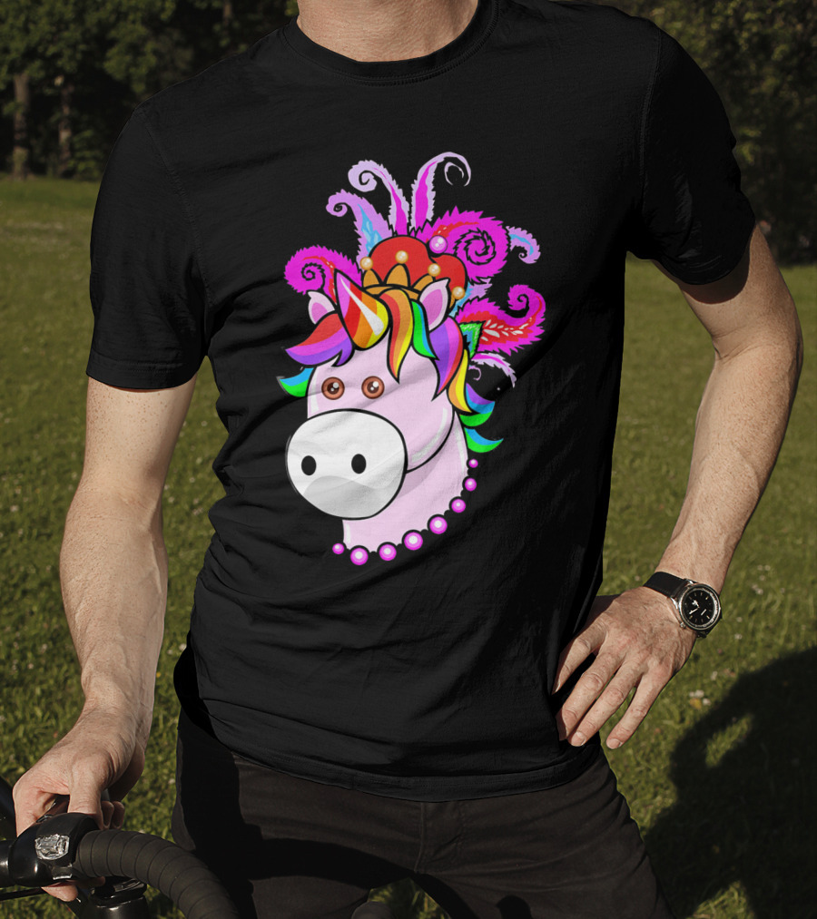 Kids Unicorn Mardi Gras New Orleans T-Shirt