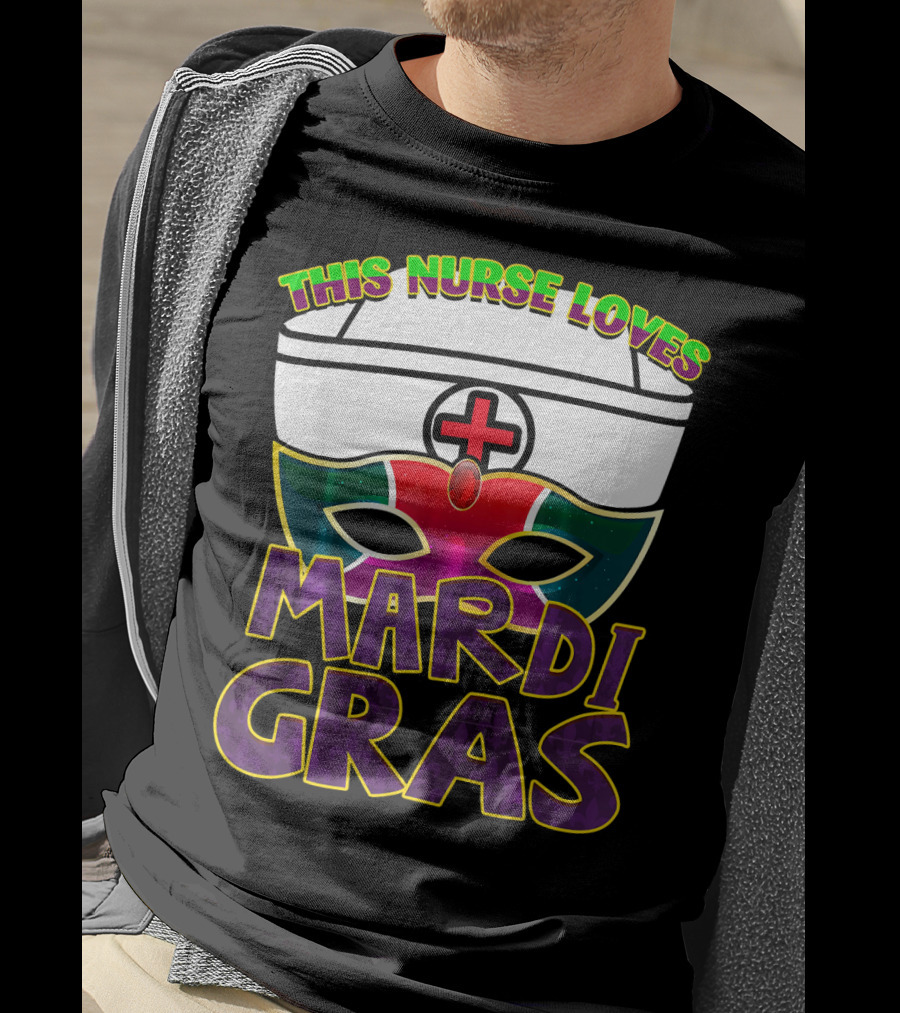 This Nurse Loves Mardi Gras Fat Tuesday Nurse T-Shirt