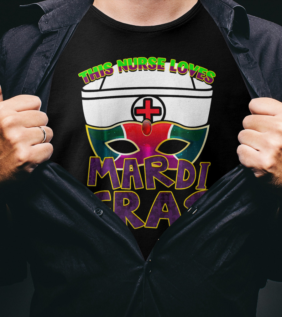This Nurse Loves Mardi Gras Fat Tuesday Nurse T-Shirt