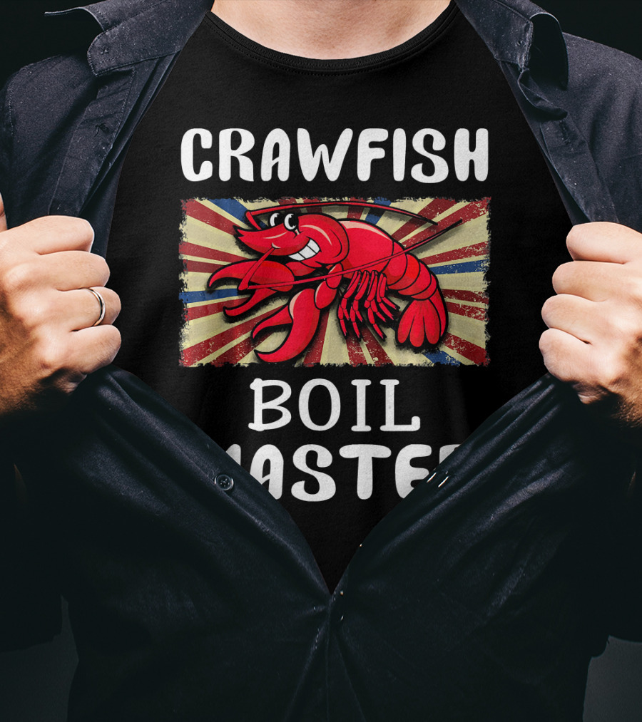 Crawfish Boil Master Mardi Gras T-Shirt
