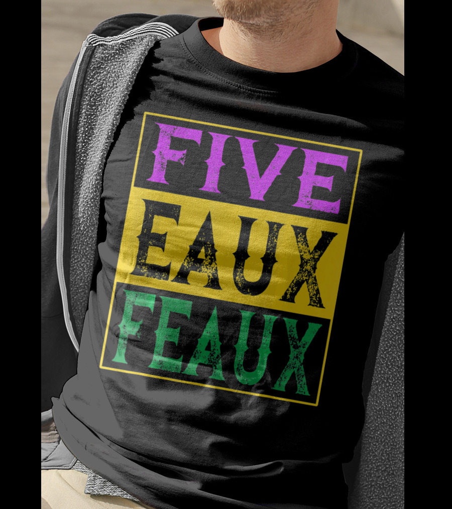FIVE EAUX FEAUX 504 Straight Outta Five Eaux Feau T-Shirt