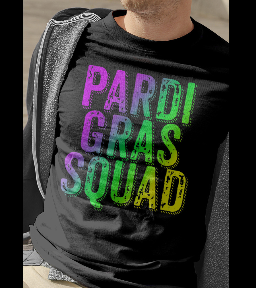 Pardi Gras Squad Matching Mardi Gras Group T-Shirt
