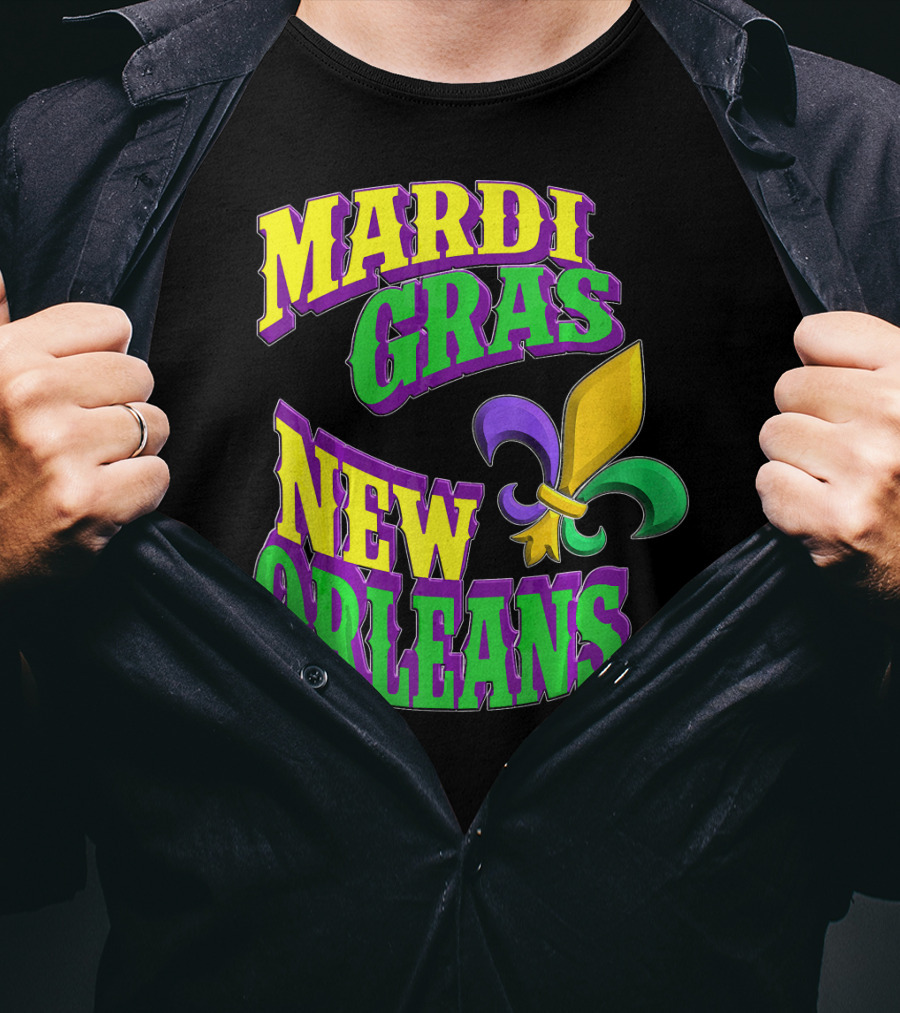 Mardi Gras New Orleans Fleur De Lis T-Shirt