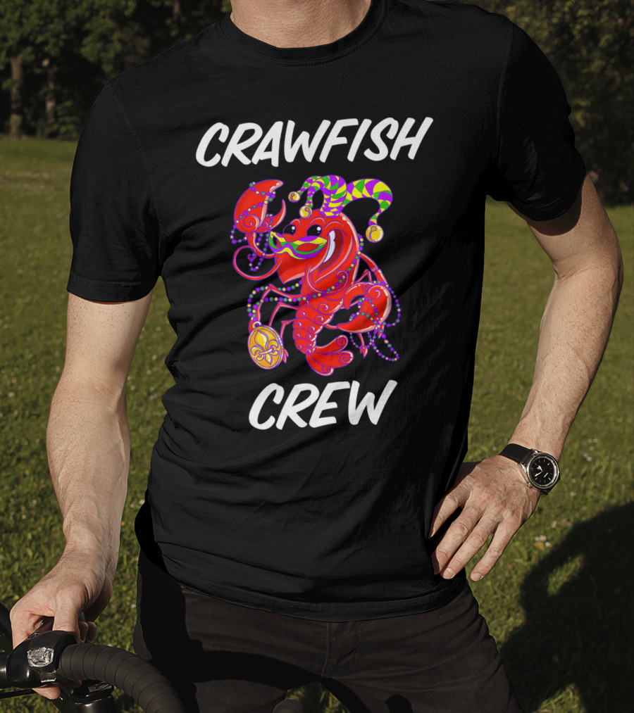 Crawfish Crew Mardi Gras Matching T-Shirt