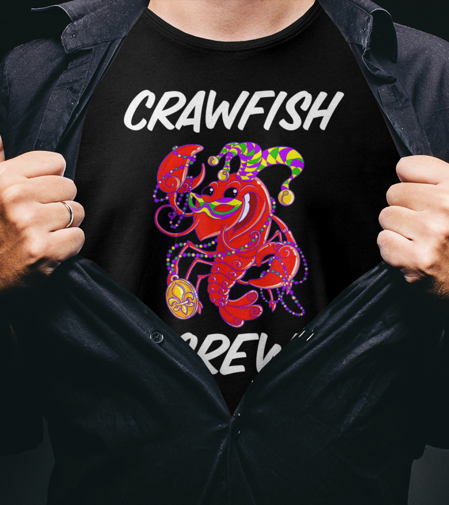 Crawfish Crew Mardi Gras Matching T-Shirt