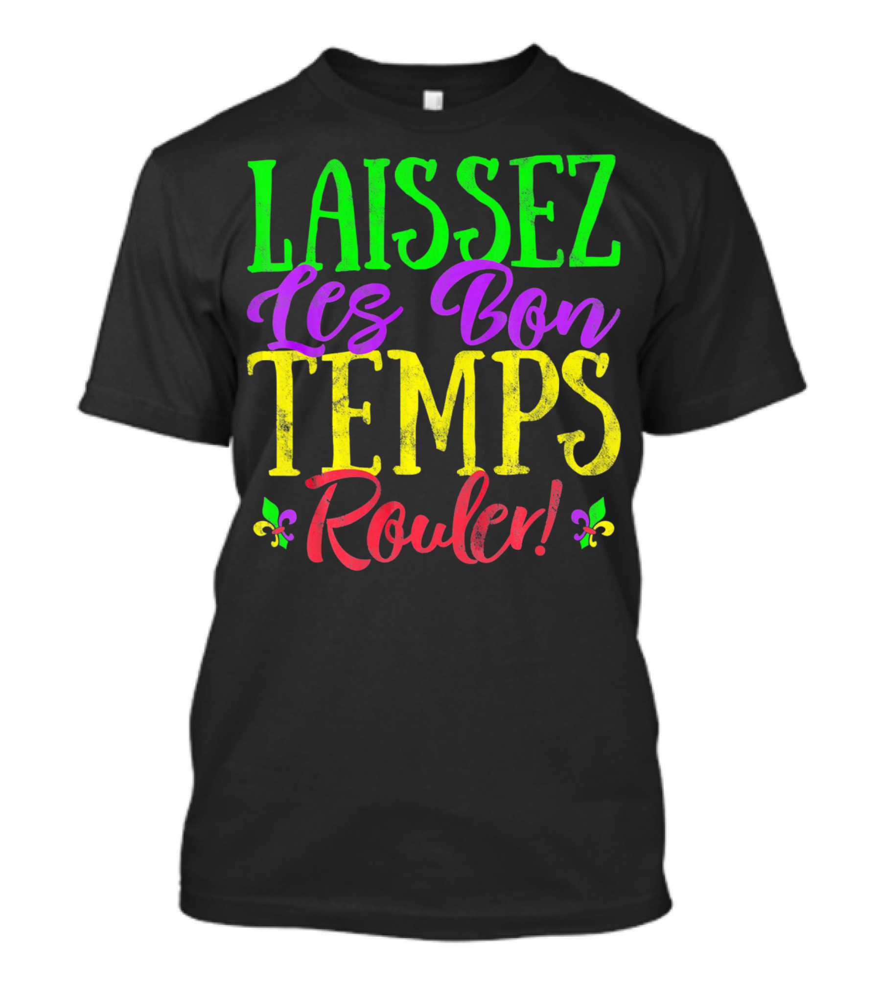 Laissez Les Bon Temps Rouler Mardi Gras Fleur-de-Lis T-Shirt