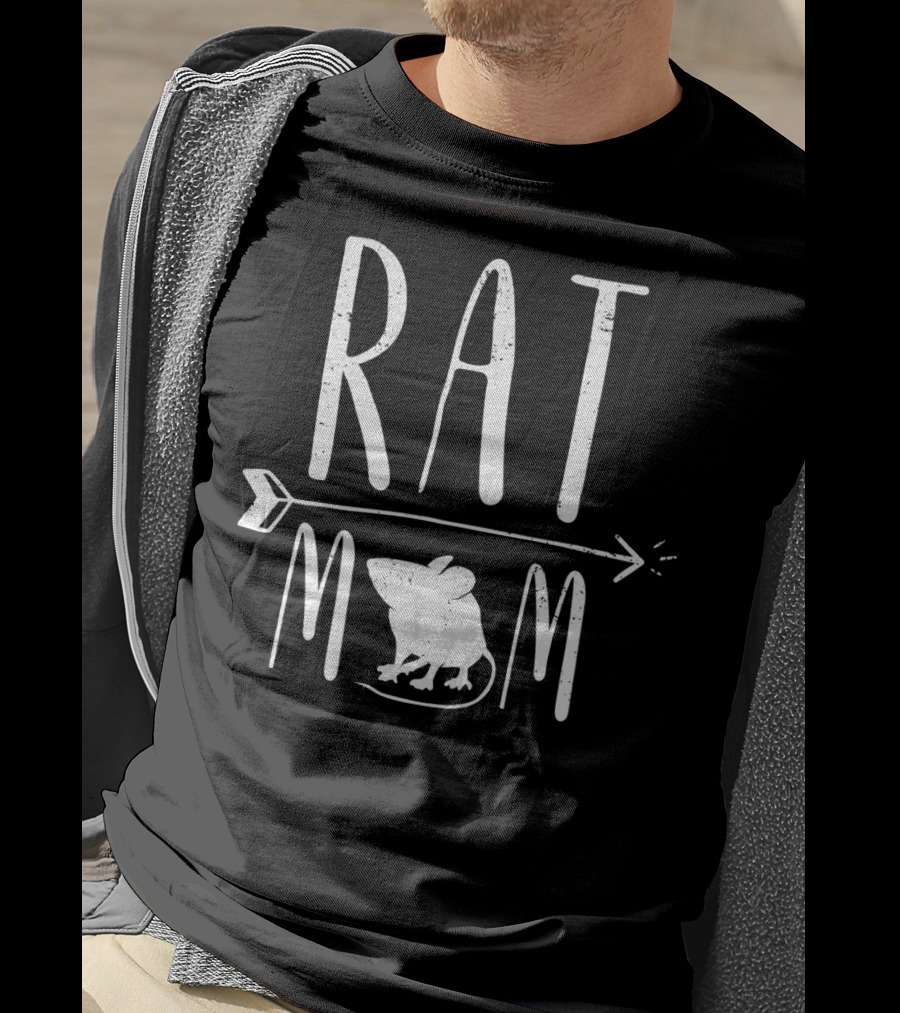 RAT MOM Funny Pet Rat With Arrow And Mouse T-Shirt