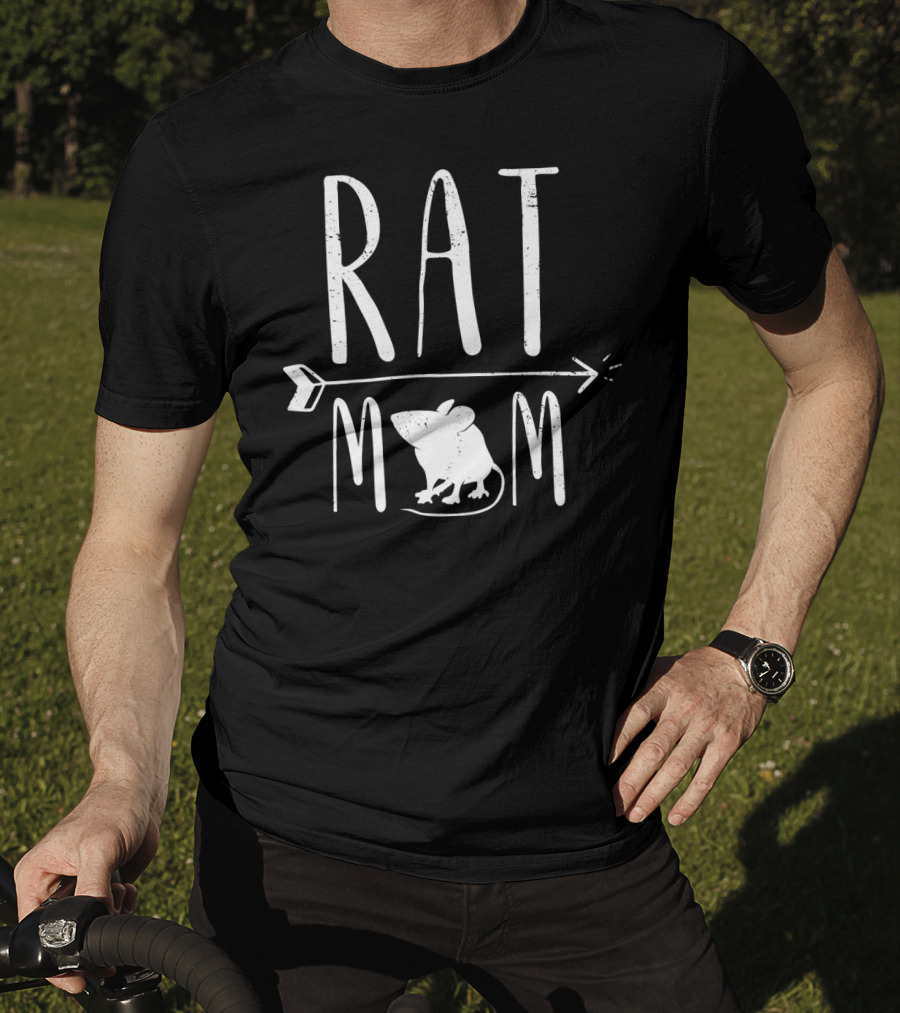 RAT MOM Funny Pet Rat With Arrow And Mouse T-Shirt