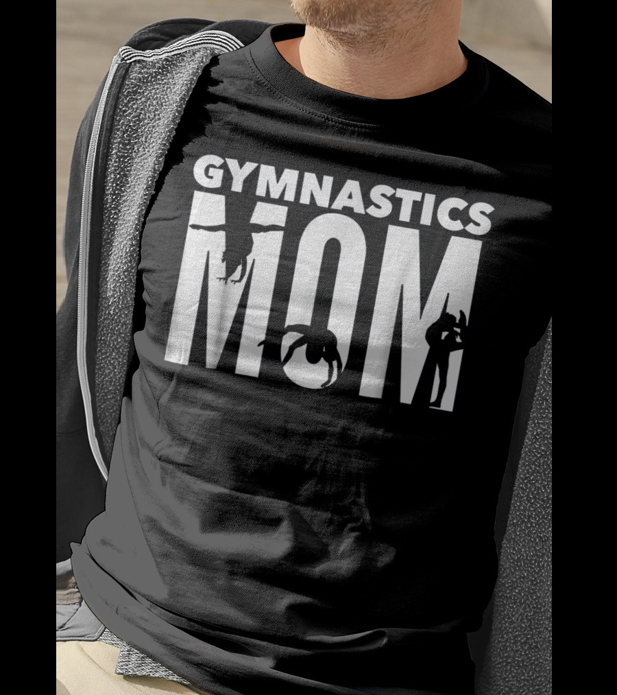 Gymnastics Mom My Daughter Is Athlete Acrobat Fan Proud Parent T-Shirt
