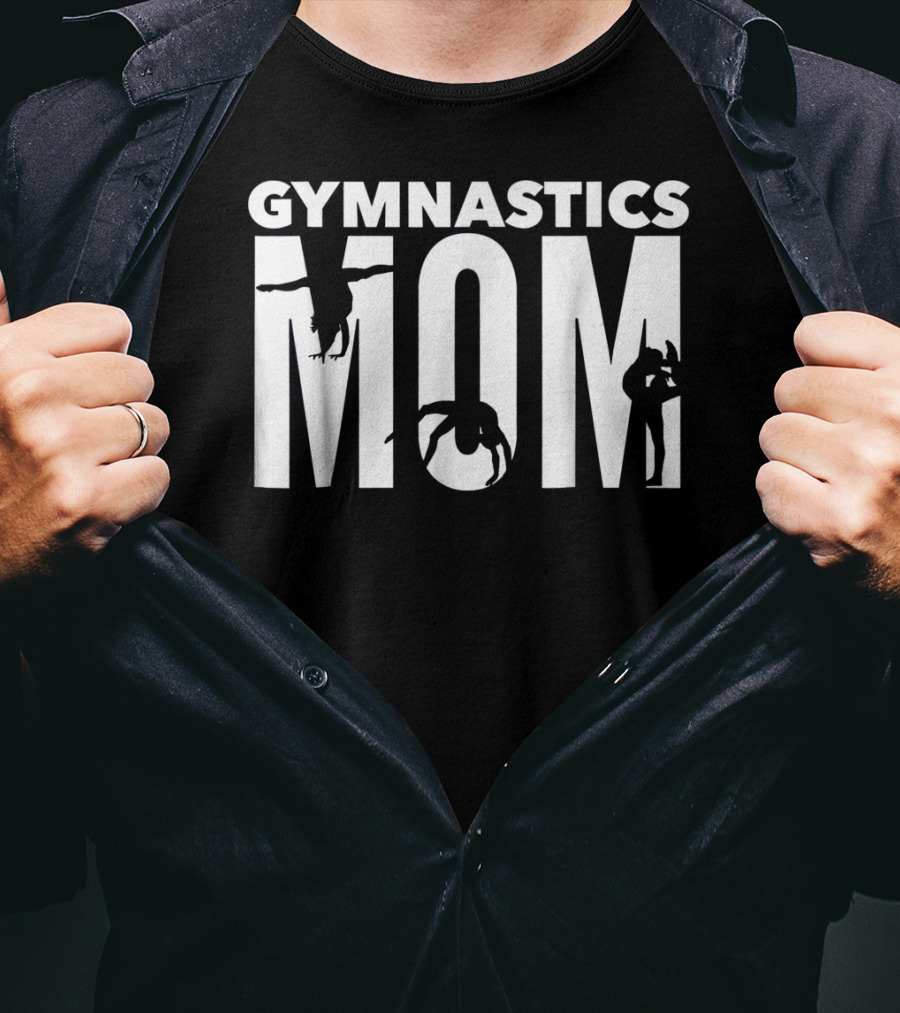 Gymnastics Mom My Daughter Is Athlete Acrobat Fan Proud Parent T-Shirt