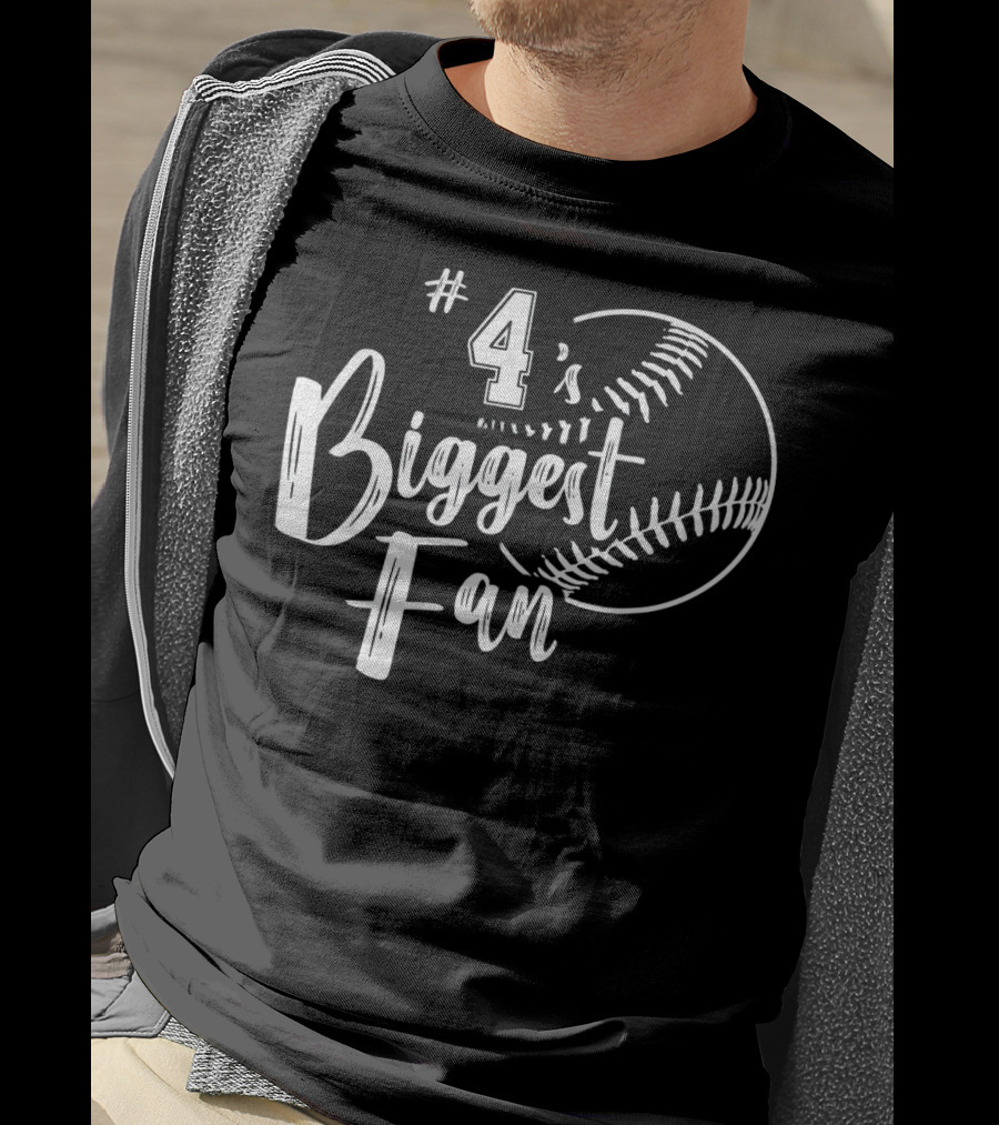 4 Biggest Fan Softball T-Shirt