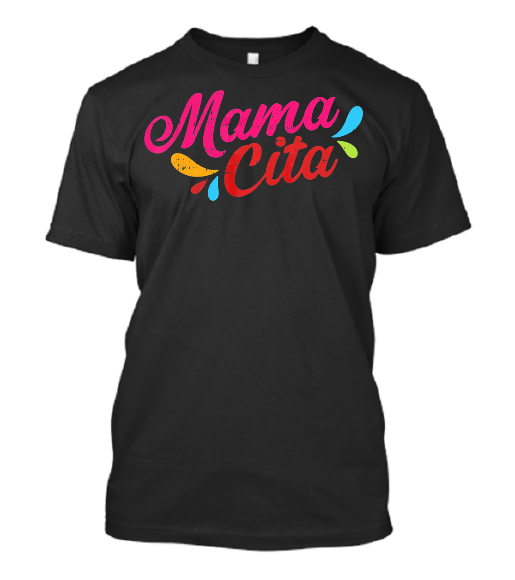 Mamacita Colorful Lettering For Cinco De Mayo T-Shirt