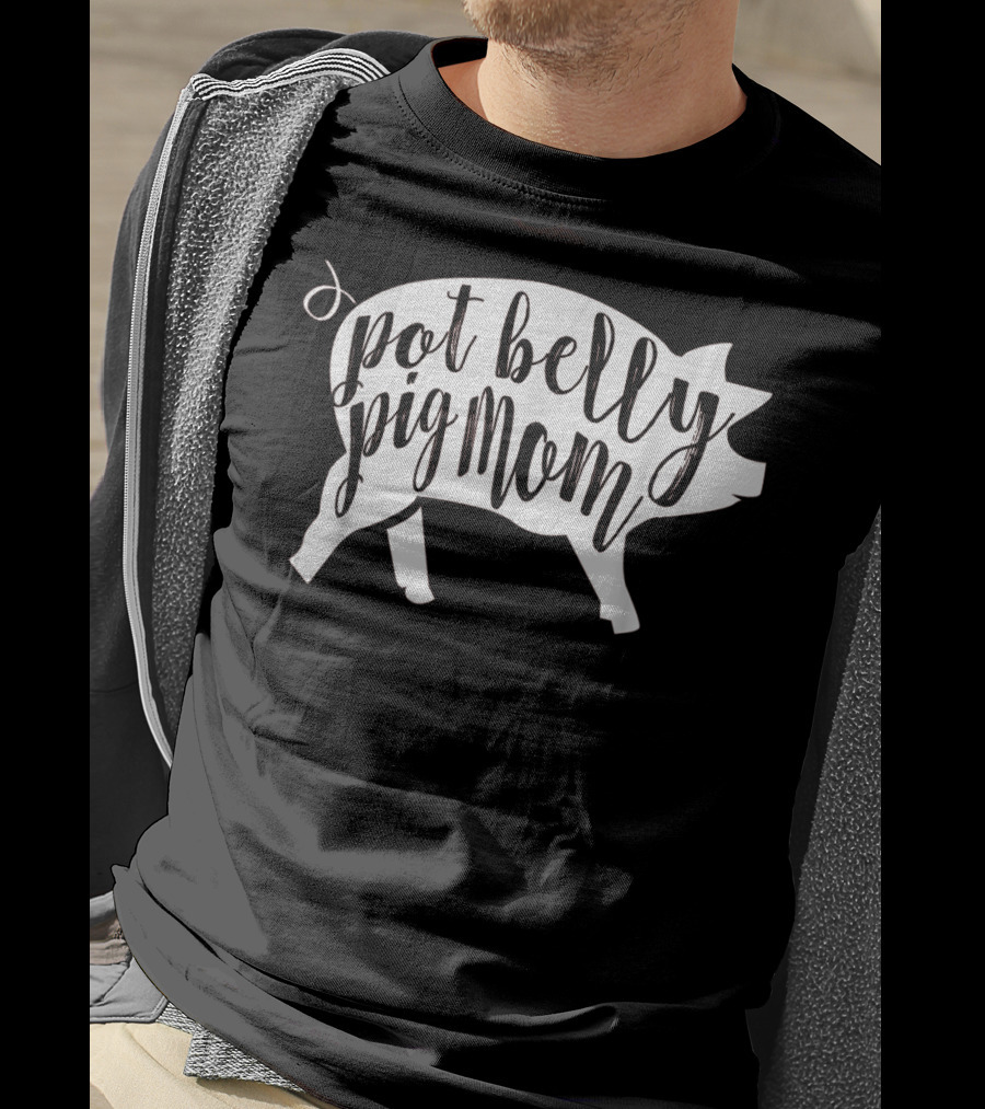 Pot Belly Pig Mom T-Shirt