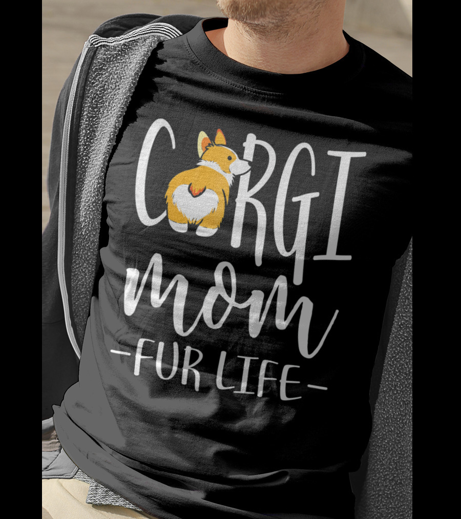 Corgi Mom Fur Life Iconic Corgi T-Shirt