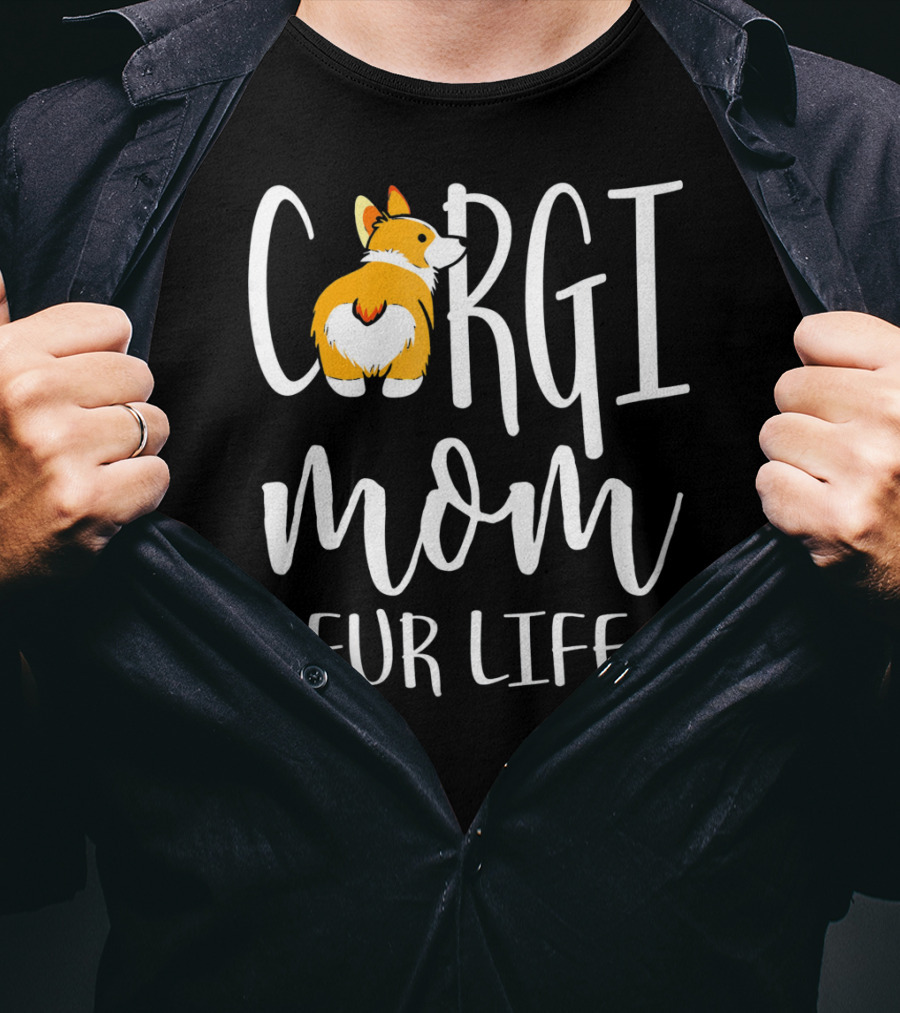 Corgi Mom Fur Life Iconic Corgi T-Shirt