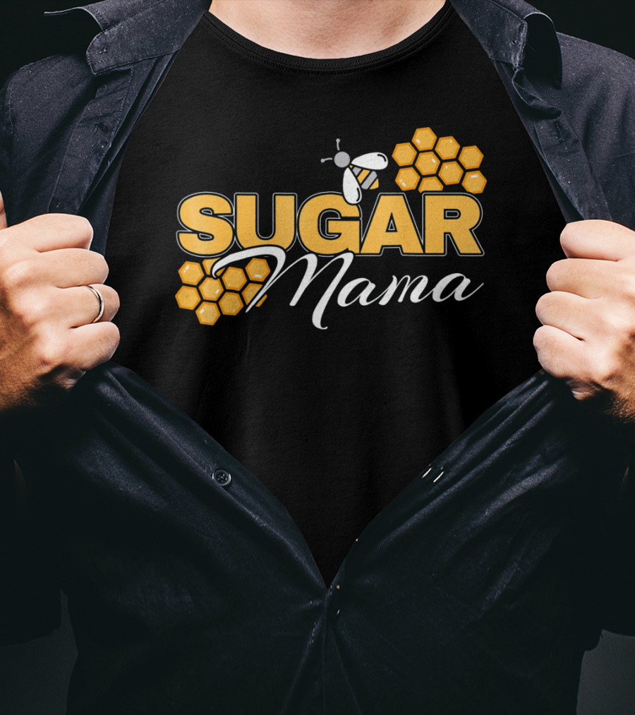 Sugar Mama Bee Hive Honeycomb T-Shirt