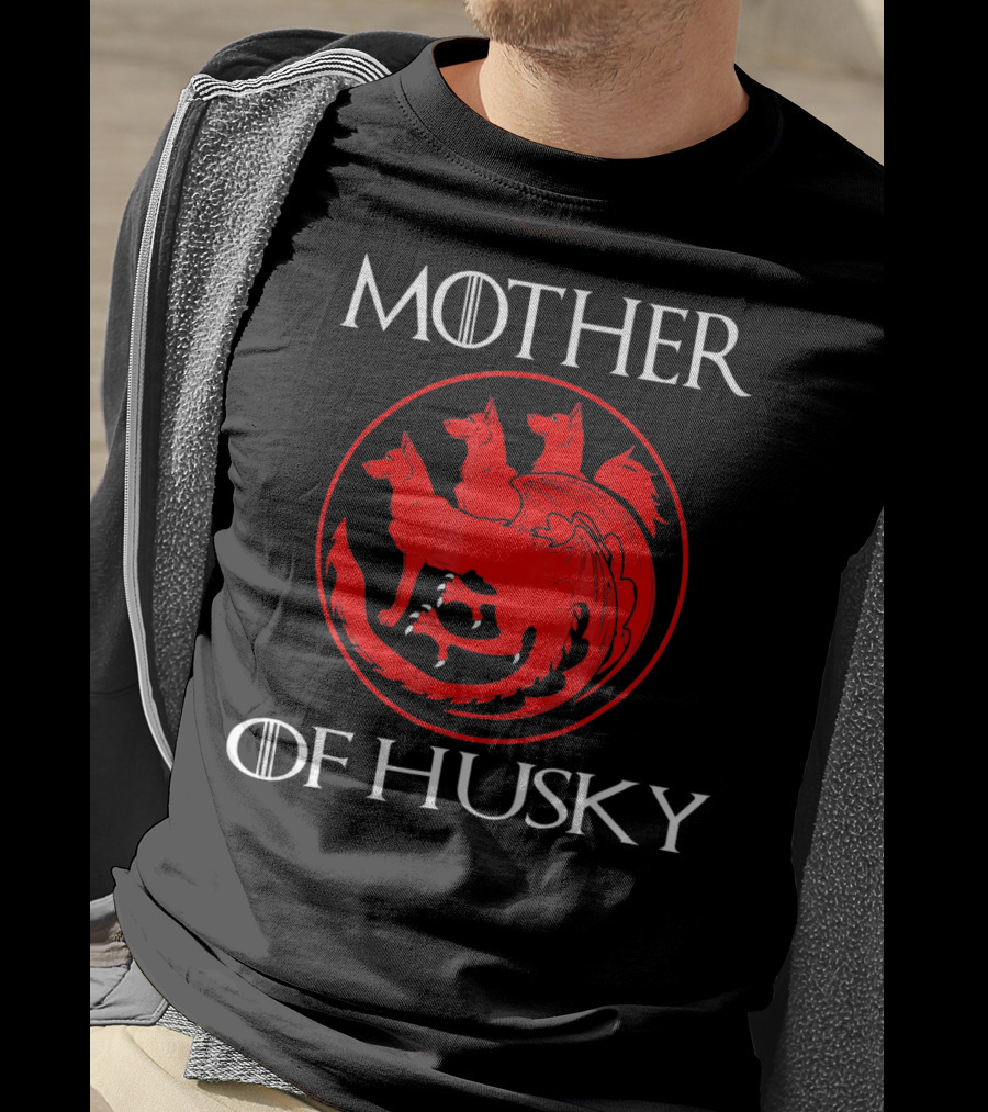 Mother Of Husky Pure Love And Devotion Dragon Symbol Fusion T-Shirt