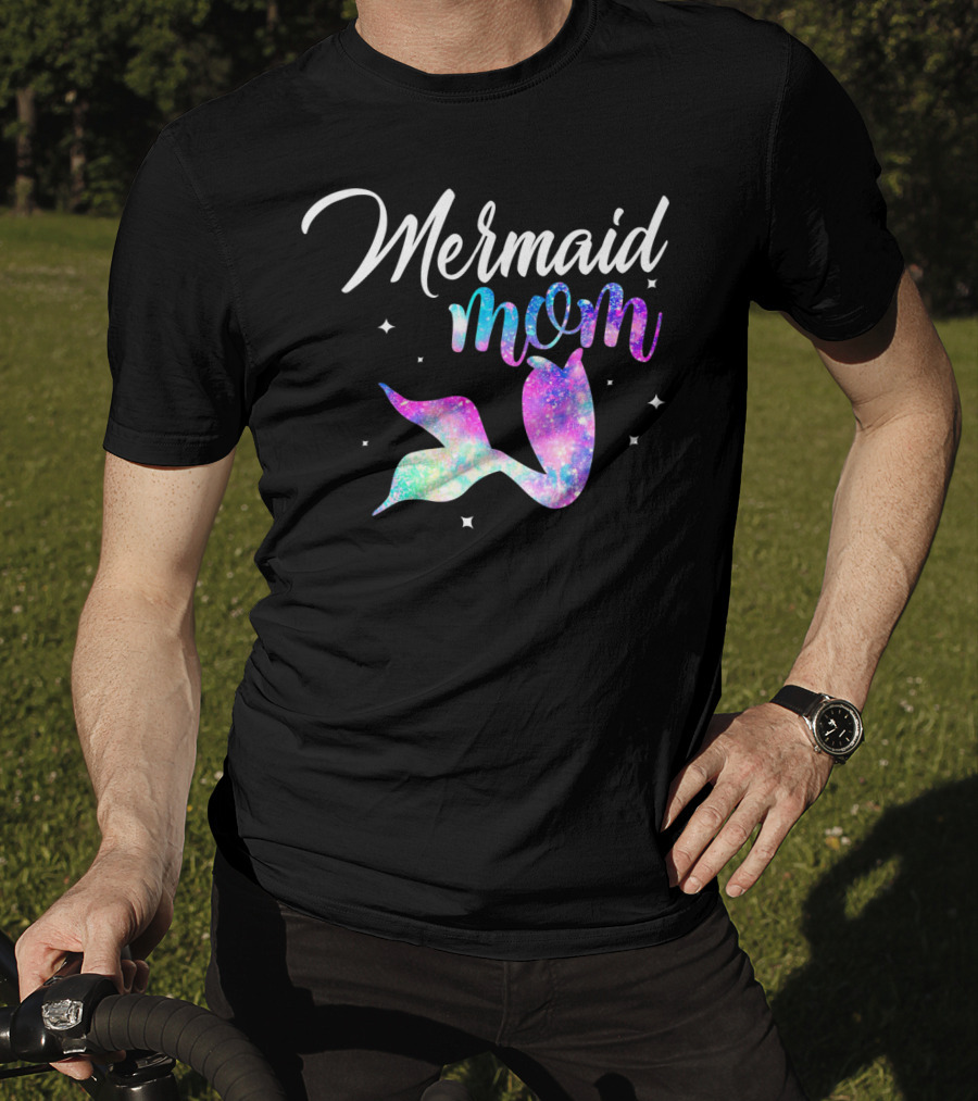 Mermaid Mom Mother Mermom Birthday T-Shirt