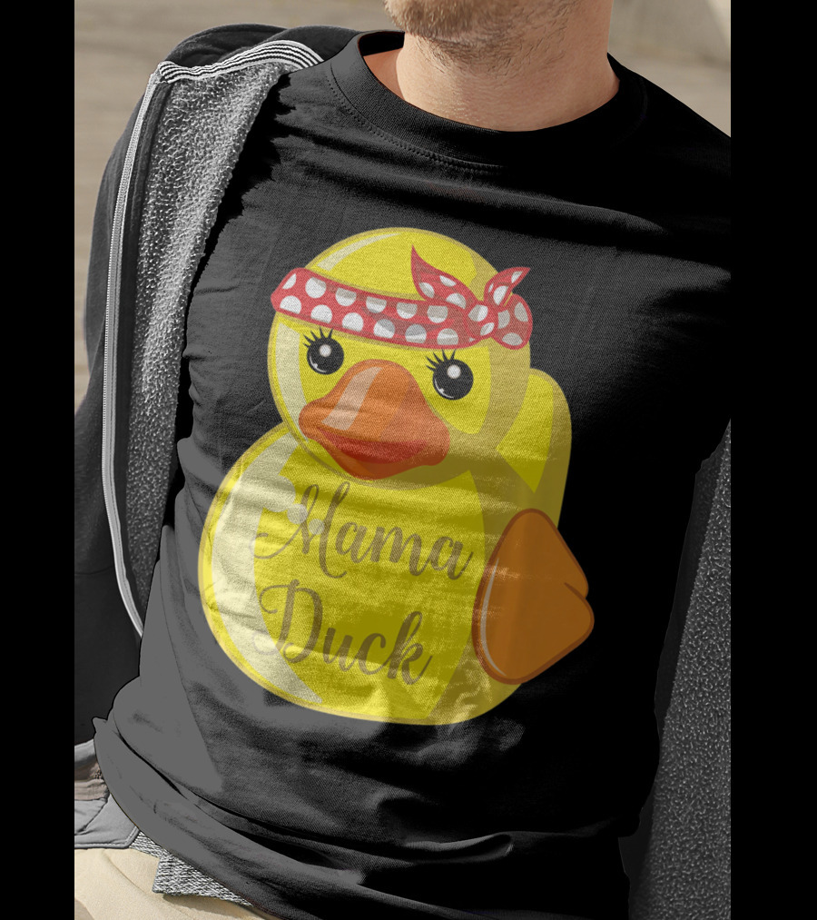 Mama Duck Bandana Polka Dot Style Quack Squad T-Shirt