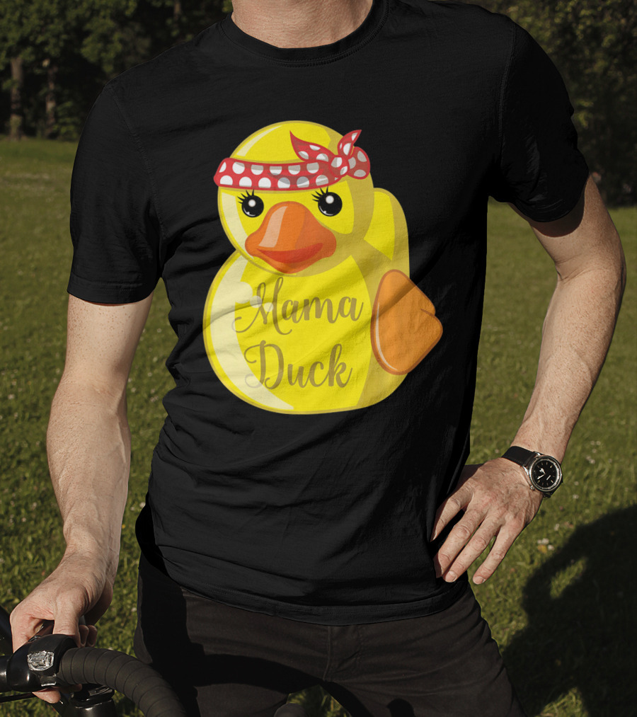 Mama Duck Bandana Polka Dot Style Quack Squad T-Shirt